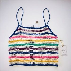 FOREVER21 CROCHET CROP TOP 🌈